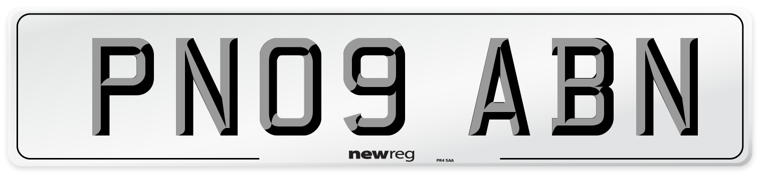 PN09 ABN Number Plate from New Reg